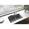 Elkay Sink, 33x22x10", 60/40, Undr, Grystone ELGHU3322RGS0 - alternate 2