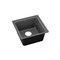 Elkay Quartz Luxe 15-3/4" x 15-3/4" x 7-11/16", Single Bowl Dual Mount Bar Sink, Charcoal ELX1616CH0 - alternate 3