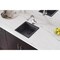 Elkay Quartz Luxe 15-3/4" x 15-3/4" x 7-11/16", Single Bowl Dual Mount Bar Sink, Charcoal ELX1616CH0 - alternate 2