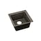 Elkay Quartz Luxe 15-3/4" x 15-3/4" x 7-11/16", Single Bowl Dual Mount Bar Sink, Chestnut ELX1616CN0 - alternate 3