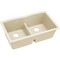 Elkay Quartz Luxe 33"x19"x10", Undrmnt, Prchmnt, Undermount Mount, 0 Hole, Parchment ELXDULB3322PA0 - alternate 3