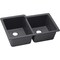 Elkay Sink, Undermount Mount, 0 Hole, Left Bowl 14.16" x 18.161", Right Bowl 14.347" x 16.161", Charcoal ELXU250RCH0 - alternate 7