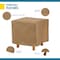 Duck Covers Essential Tan Patio Square Ottoman/Side Table Cover, 22"x22"x18" EOT222218 - alternate 2
