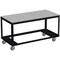 Irsg Heavy Duty Mobile Work Table with Drop Leaves & Bottom Grid Shelf ERGO-64-002 - alternate 1