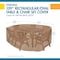 Duck Covers Essential Latte Patio Rectangle Table Set Cover, 109"x84"x32" ETO10984 - alternate 3