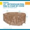 Duck Covers Essential Latte Patio Rectangle Table Set Cover, 127"x84"x32" ETO12784 - alternate 2