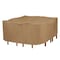 Duck Covers Essential Latte Patio Square Table Set Cover, 76"x76"x32" ETS07676 - alternate 1