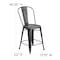 Flash Furniture Distressed Black Metal Stool ET-3534-24-BK-GG - alternate 8