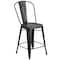 Flash Furniture Distressed Black Metal Stool ET-3534-24-BK-GG - alternate 4