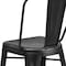 Flash Furniture Distressed Black Metal Stool ET-3534-24-BK-GG - alternate 2