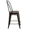 Flash Furniture Distressed Copper Metal Stool ET-3534-24-COP-GG - alternate 10