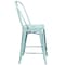 Flash Furniture Distressed Gn-Blue Metal Stool ET-3534-24-DB-GG - alternate 10