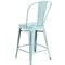 Flash Furniture Distressed Gn-Blue Metal Stool ET-3534-24-DB-GG - alternate 3