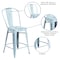 Flash Furniture Distressed Gn-Blue Metal Stool ET-3534-24-DB-GG - alternate 2