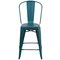 Flash Furniture Distressed Blue-Tl Metal Stool ET-3534-24-KB-GG - alternate 9
