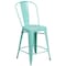 Flash Furniture Mint Metal Outdoor Stool, 24" ET-3534-24-MINT-GG - alternate 2