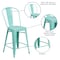 Flash Furniture Mint Metal Outdoor Stool, 24" ET-3534-24-MINT-GG - alternate 6
