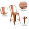 Flash Furniture Distressed Orange Metal Stool, Material: Rubber ET-3534-24-OR-GG - alternate 4