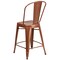Flash Furniture Coppr Metal Outdoor Stool, 24" ET-3534-24-POC-GG - alternate 7