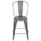 Flash Furniture Distressed Silver Stool, 24H ET-3534-24-SIL-GG - alternate 8