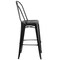 Flash Furniture Distressed Black Metal Stool, Seat Height Range: 30" ET-3534-30-BK-GG - alternate 9
