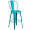 Flash Furniture Teal Metal Outdoor Stool, 30" ET-3534-30-CB-GG - alternate 7