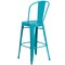 Flash Furniture Teal Metal Outdoor Stool, 30" ET-3534-30-CB-GG - alternate 2