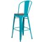 Flash Furniture Metal BarStool, 30", Teal ET-3534-30-CB-WD-GG - alternate 5