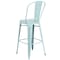 Flash Furniture Distressed Gn-Blue Metal Stool, Material: metal ET-3534-30-DB-GG - alternate 6