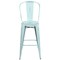 Flash Furniture Distressed Gn-Blue Metal Stool, Material: metal ET-3534-30-DB-GG - alternate 9