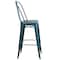 Flash Furniture Distressed Blue-Tl Metal Stool, Color: Blue ET-3534-30-KB-GG - alternate 9