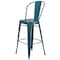 Flash Furniture Distressed Blue-Tl Metal Stool, Color: Blue ET-3534-30-KB-GG - alternate 6