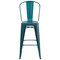 Flash Furniture Distressed Blue-Tl Metal Stool, Color: Blue ET-3534-30-KB-GG - alternate 10