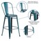 Flash Furniture Distressed Blue-Tl Metal Stool, Color: Blue ET-3534-30-KB-GG - alternate 7