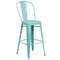 Flash Furniture Mint Metal Outdoor Stool, 30" ET-3534-30-MINT-GG - alternate 2