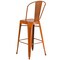 Flash Furniture Distressed Orange Metal Stool, Material: metal ET-3534-30-OR-GG - alternate 5