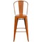 Flash Furniture Distressed Orange Metal Stool, Material: metal ET-3534-30-OR-GG - alternate 10