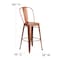 Flash Furniture Coppr Metal Outdoor Stool, 30" ET-3534-30-POC-GG - alternate 2