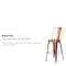 Flash Furniture Coppr Metal Outdoor Stool, 30" ET-3534-30-POC-GG - alternate 8