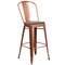 Flash Furniture Metal Bar Stool, 30", Copper ET-3534-30-POC-WD-GG - alternate 5