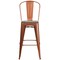 Flash Furniture Metal Bar Stool, 30", Copper ET-3534-30-POC-WD-GG - alternate 6