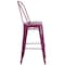 Flash Furniture Purp Metal Outdoor Stool, 30" ET-3534-30-PUR-GG - alternate 10