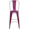 Flash Furniture Purp Metal Outdoor Stool, 30" ET-3534-30-PUR-GG - alternate 9