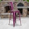 Flash Furniture Metal Bar Stool, 30", Purple ET-3534-30-PUR-WD-GG - alternate 1