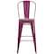 Flash Furniture Metal Bar Stool, 30", Purple ET-3534-30-PUR-WD-GG - alternate 7