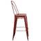 Flash Furniture Distressed Red Metal Stool, Material: Rubber ET-3534-30-RD-GG - alternate 9