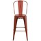 Flash Furniture Distressed Red Metal Stool, Material: Rubber ET-3534-30-RD-GG - alternate 10