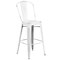 Flash Furniture Distressed White Metal Stool, Seat Height Range: 30" ET-3534-30-WH-GG - alternate 8