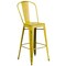 Flash Furniture Distressed Yellow Metal Stool, Seat Height Range: 30" ET-3534-30-YL-GG - alternate 3