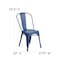 Flash Furniture Contemporary Stackable Chair, Blue Back, 17-3/4 in W 20" L 33-1/2" H ET-3534-AB-GG - alternate 7